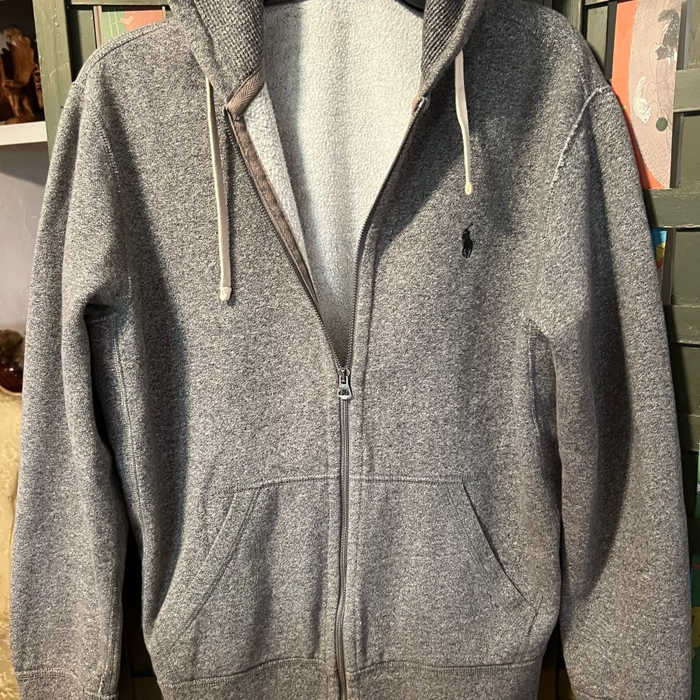 Ralph Lauren Polo Therma Full Zip Hoodie Jacket Unisex Size Men’s Medium